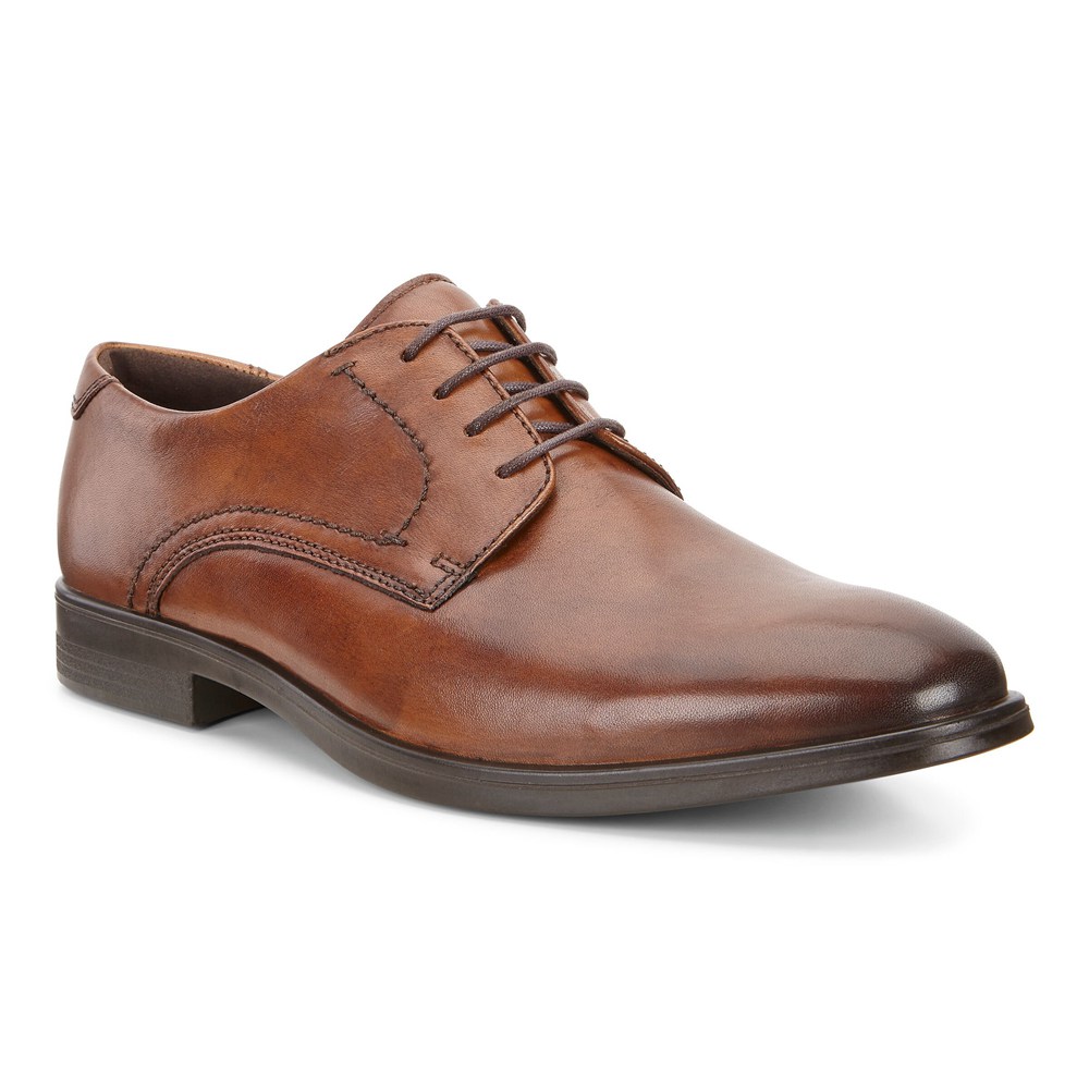 ECCO Mens Dress Shoes Brown - Melbourne Tie - MYL-349568